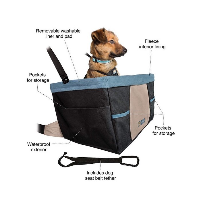 Justgreenbox - Rehausseur de siège d'auto pour chien avec ceinture de  sécurité, Noir, S - Equipement de transport pour chat - Rue du Commerce