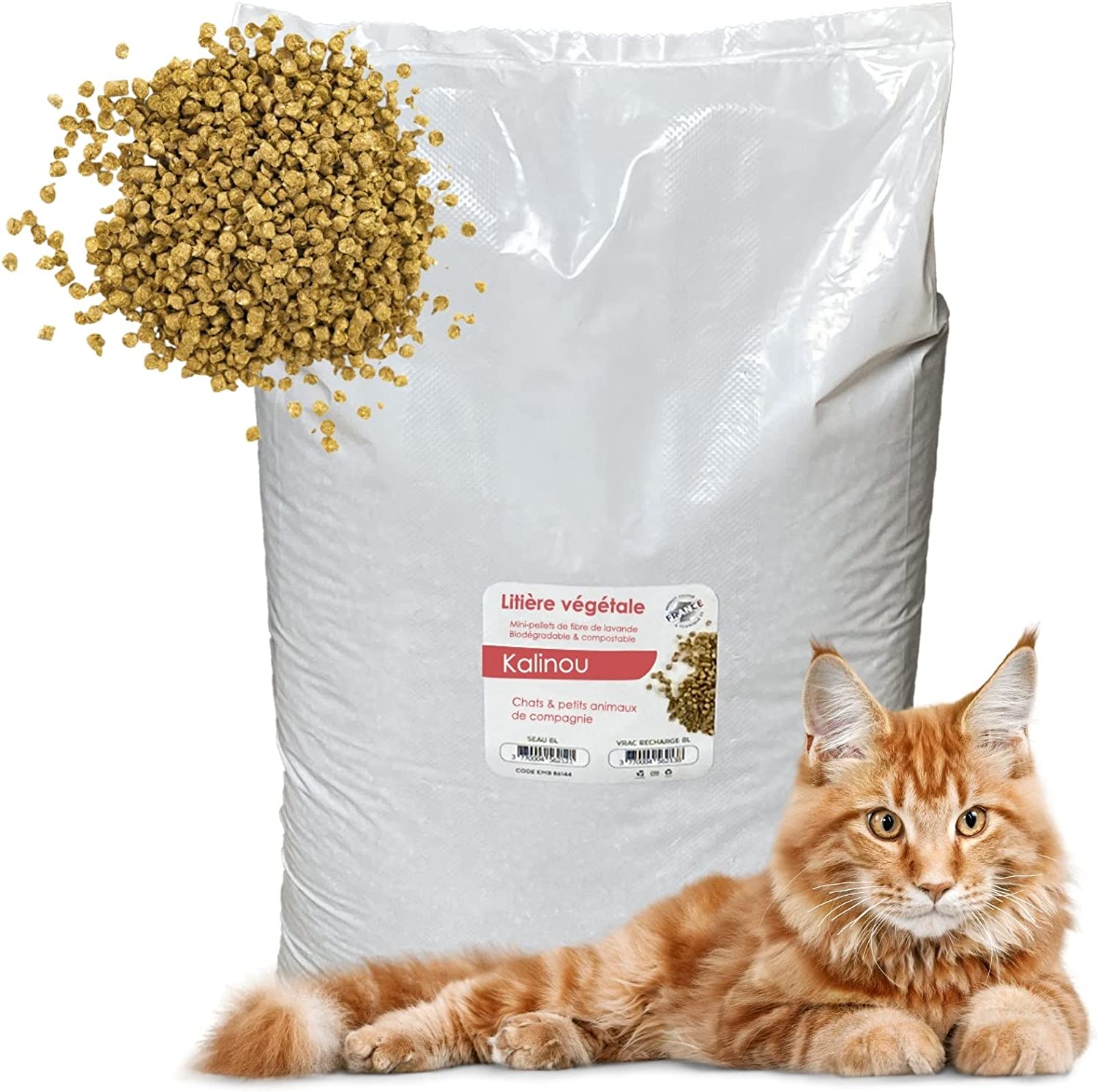 Litière végétale pour chats