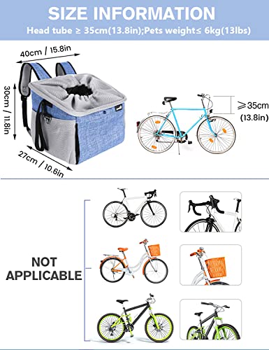 dans 1 sac de transport pour chien chat - panier à vélo + sac à dos de  transport + sacs à bandoulière + sièges auto détachable respirant chaton  petit chien lapin (≤ 9 kg) 