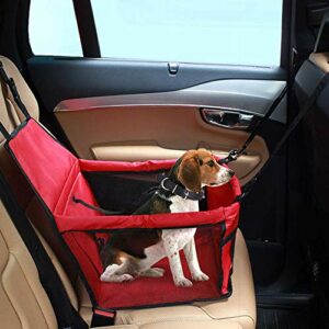 Domidooog Siège de voiture surélevé pour chien, lit rehausseur pour animaux  de compagnie pesant jusqu'à 13,6 kg, pour sièges avant et arrière, sûr et