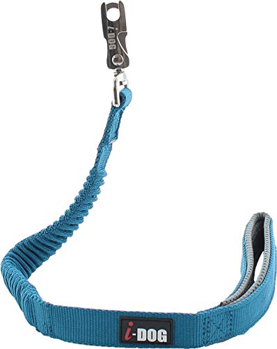 i-Dog Laisse Confort Elastique 60 cm (Bleu)