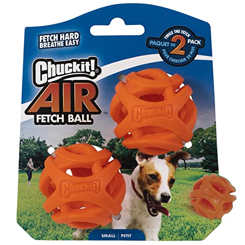 Chuckit! Balle Breathe Right Fetch 2 Balles à Poursuivre pour Chien Taille S