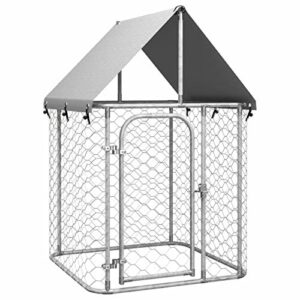 Chenil extérieur avec Toit 100x100x150 Chusui