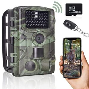 Caméra Chasse IP65 Étanche pour Surveillance de la Faune avec Une Carte SD RecorCam