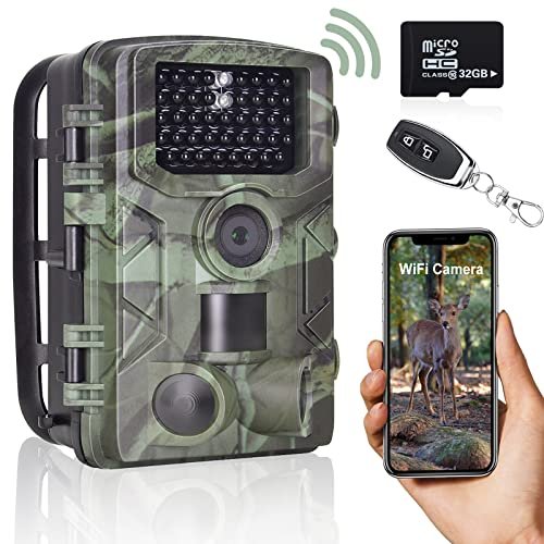 Caméra Chasse IP65 Étanche pour Surveillance de la Faune avec Une Carte SD RecorCam