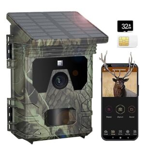 Camera de Chasse Vision Nocturne avec App Gratuite Carte SIM Vidéo en Temps Réel VanBangTec