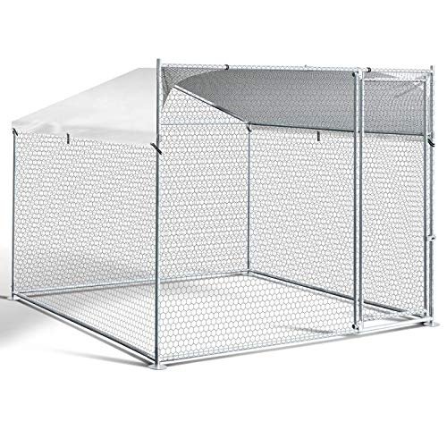 Enclos grillagé 2x2x1,6 M Acier galvanisé avec Filet IDMarket