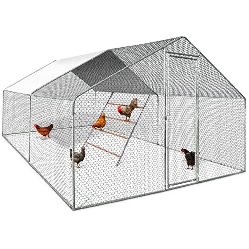 Enclos poulailler 12 m² 4x3 IDMarket