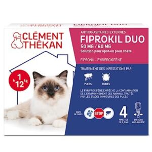 Anti-puces et anti-tiques pour chats de 1 à 6 kg