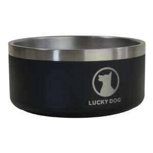 Gamelle pour chien design luxe thermos Noir 1.9 L