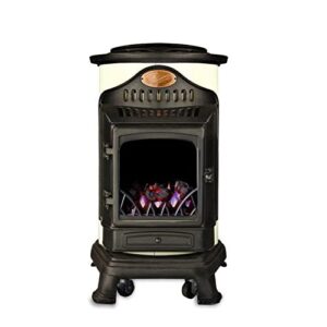 Chauffage d'appoint gaz 3,4 KW Effet poêle à bois Provence