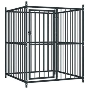 Chenil extérieur pour chiens 120 x 120 x 150 cm vidaXL