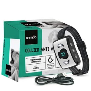 Collier Anti-aboiement,Rechargeable sans Choc Électrique