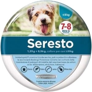 Collier Anti-Puces et Anti-Tiques pour Petits Chiens - Moins de 8KG