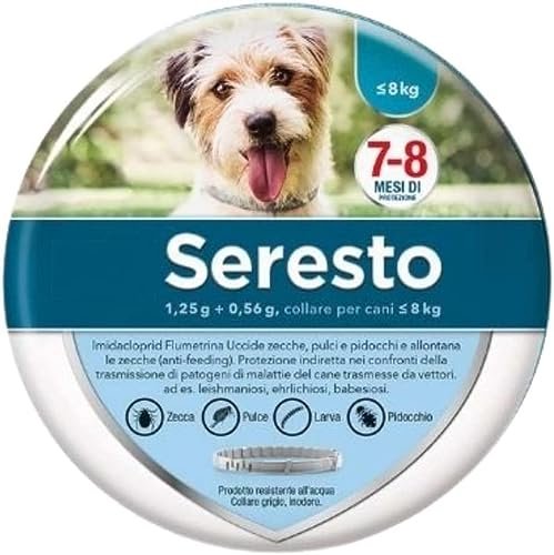 Collier Anti-Puces et Anti-Tiques pour Petits Chiens - Moins de 8KG