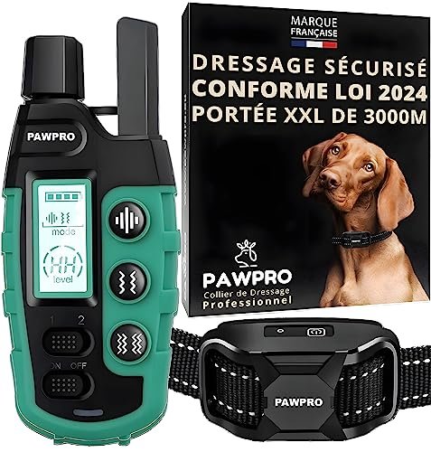 Collier de Dressage pour Chien 3000m PAWPRO
