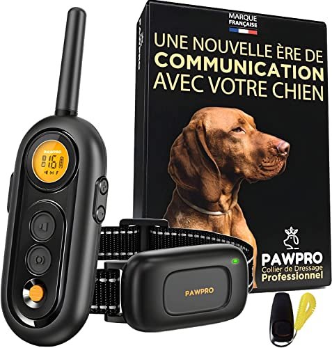 Collier de Dressage pour Chien Étanche Rechargeable PAWPRO