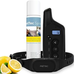 Collier de Dressage pour Chien Spray Sons Télécommande électrique, portée 300 m PetTec Spray Trainer