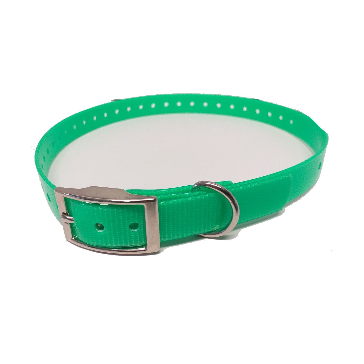 Collier Sangle Polyuréthane Pour Chien vert M 1.90cm-72com
