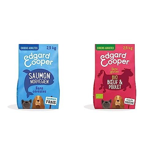 Croquettes Chien Adulte Saumon Frais Hypoallergénique Edgard & Cooper,