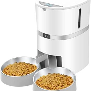 Distributeur Croquettes Automatique 4L pour Chats & Chiens