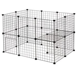 Enclos Lapin Cochon d'Inde, 107x75x71 EUGAD