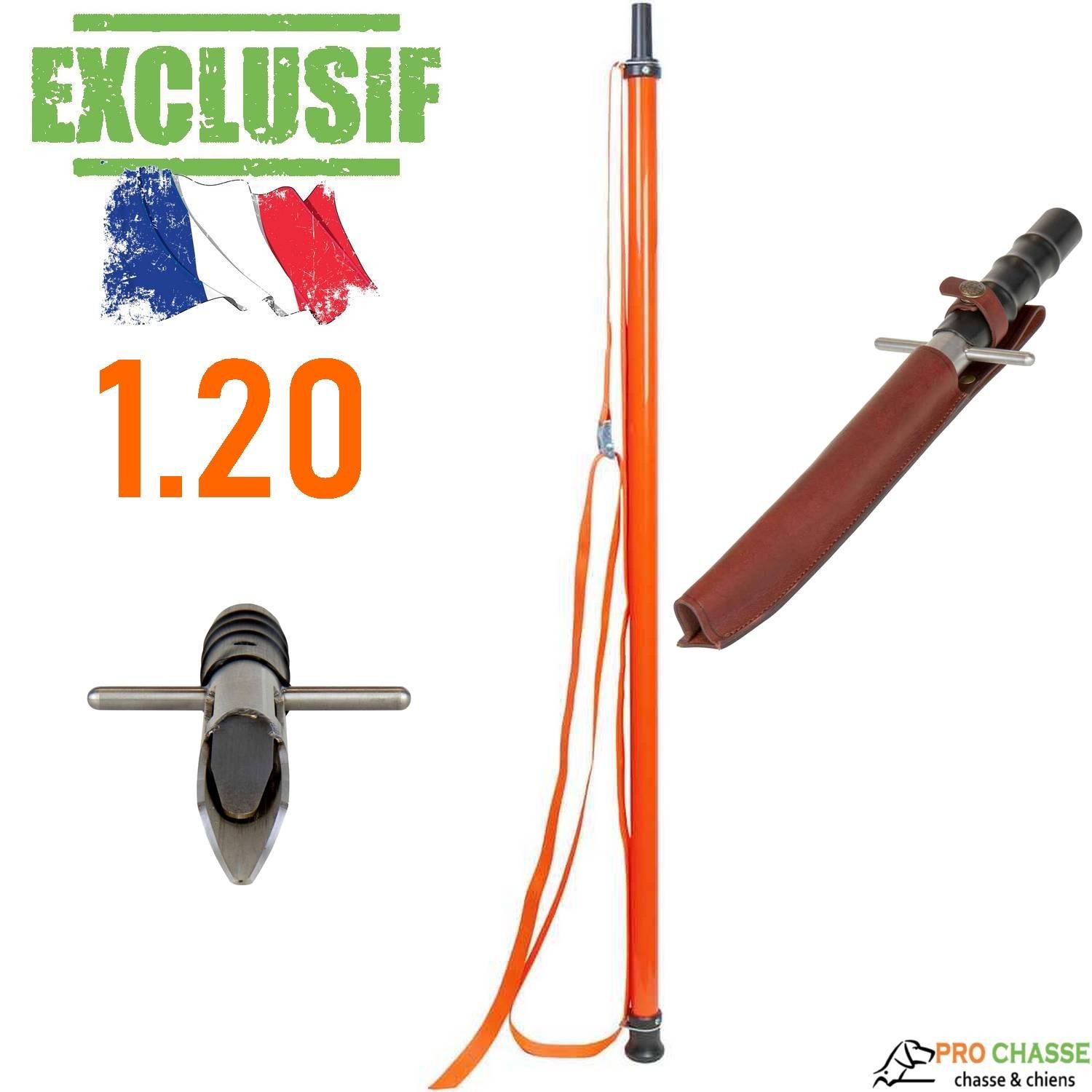 Épieu Léger Démontable 120 cm Pour la Chasse