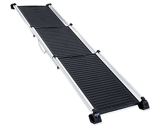 Escalier télescopique pliable voiture 3 pièces pour animaux domestiques de grande taille 73 à 163 cm PETGARD