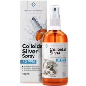 Flacon & Spray à remplir Argent Colloïdal Anti Démangeaison Tout-en-1 pour Chien & Chat