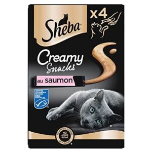 Friandises pour Chats au Saumon SHEBA Creamy Snacks