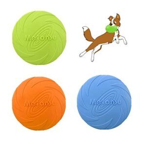 Frisbees pour Chien 3 pièces Dresser Lancer Attraper et Jouer