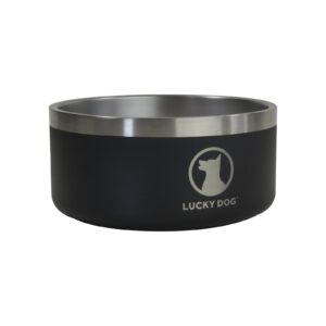 Gamelle pour chien design luxe thermos Noir - 1.5 L