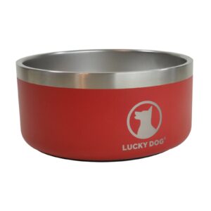 Gamelle pour chien design luxe thermos Rouge 1.9 L