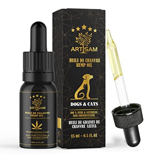 Huile de Graines de Chanvre Sativa pour Animaux domestiques