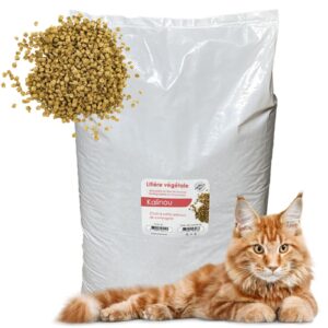 Litière VEGETALE - Sac de 30 litres - Litière végétale en vrac de qualité au meilleur prix - Kalinou