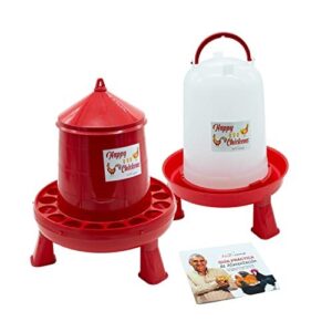 Mangeoire et Abreuvoir sur Pieds Poules et Volailles