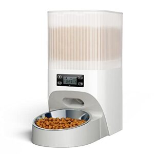 Mangeoire pour Chat Chien avec Gamelle en Acier Inoxydable, Faroro