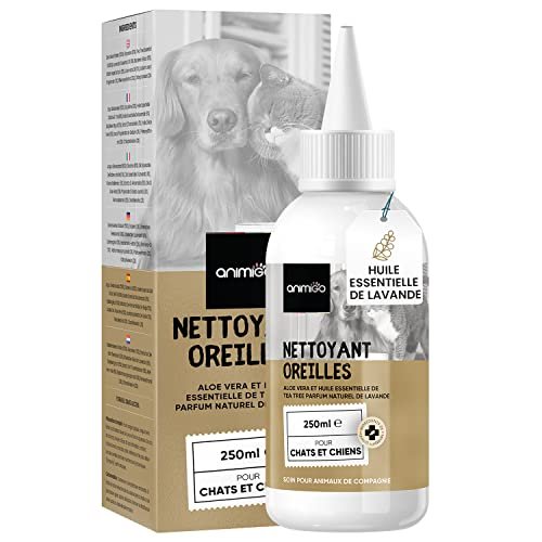 Nettoyant Oreilles Chien et Chat Arbre à Thé, Lavande, Aloe Vera