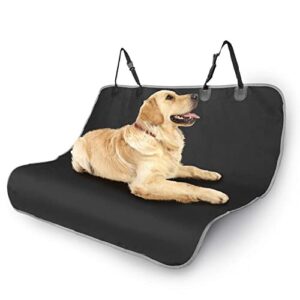 Nobleza Couvertures de Voiture pour Chiens, Protection pour Siège Arrière de Voiture, Banquette Siège Arrière Imperméable Hamac de Chien pour Banquette Arrière pour Voitures et SUV, Noir 140 × 110 cm
