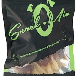 Oreilles de Lapin Croustillantes Combinées à du Filet de Poitrine de Canard pour Chien SnackOMio