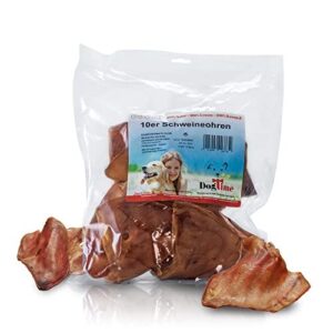 Oreilles de porc séchées saines à mâcher Dog Time