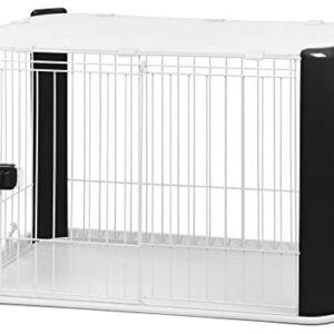 Parc à Chiot pour Chien d'intérieur avec Toit Amovible Iris Ohyama,