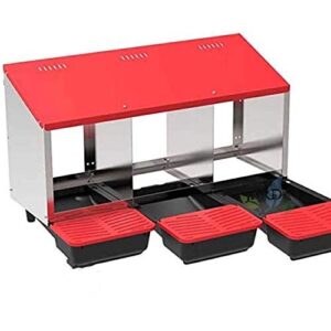 Pondoir Poules d'intérieur 3 compartiments 18 poules.