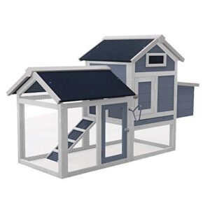 Poulailler avec Enclos extérieur Bac Amovible