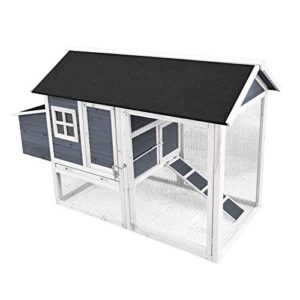 Poulailler Enclos Bois Toit en Bitume 1710x800x1100