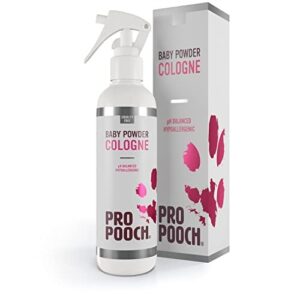 Pro Pooch Spray de parfum pour chien 250 ml Parfum poudre de bébé.