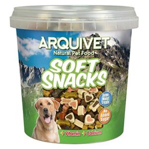 Snacks pour chien collations naturelles sous forme d'os et de cœurs