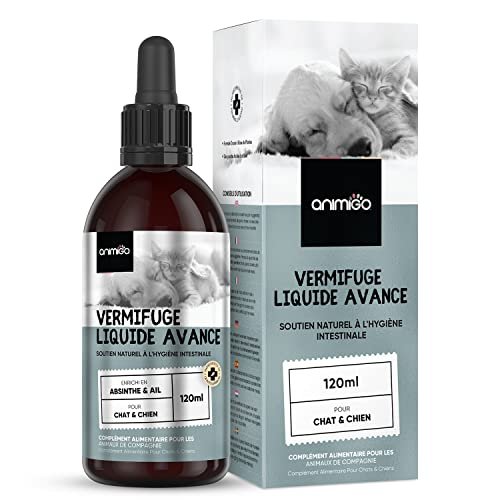 Vermifuge Chat et Chien Liquide Anti vers Intestinaux