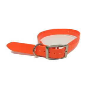 Collier Sangle Polyuréthane Pour Chien Orange 2.54cm-72com