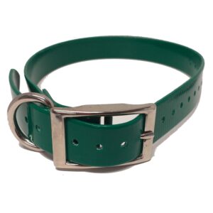 Collier Sangle Polyuréthane Pour Chien Vert 2.54cm-72com